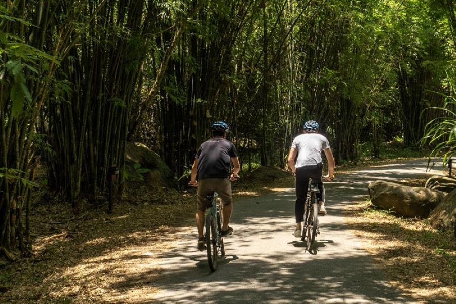 Cycling in Nam Kat Yorla Pa, Laos